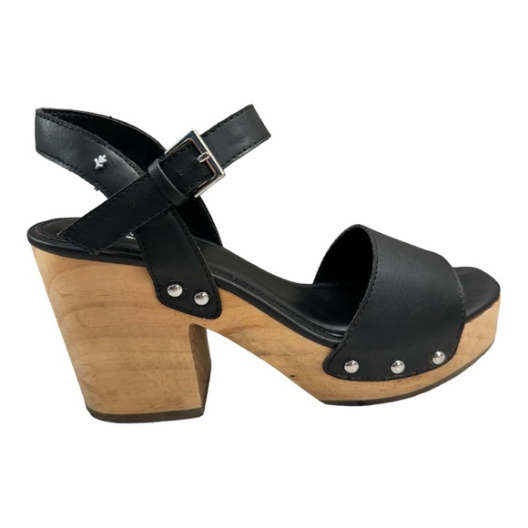 Steve Madden Cool Planet Rubyy Ankle Strap Platform size 7M Black 70’s - Picture 3 of 10